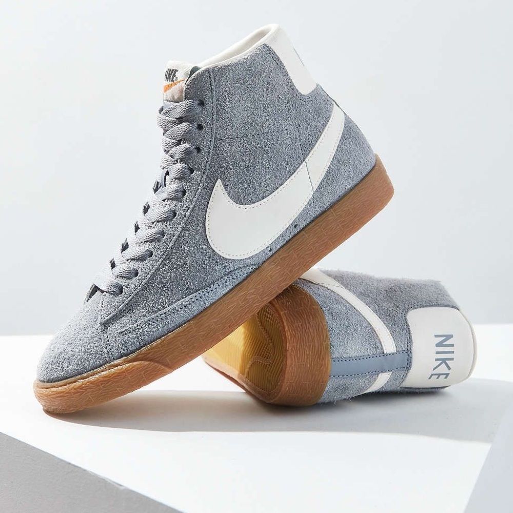 grey nike blazer high top